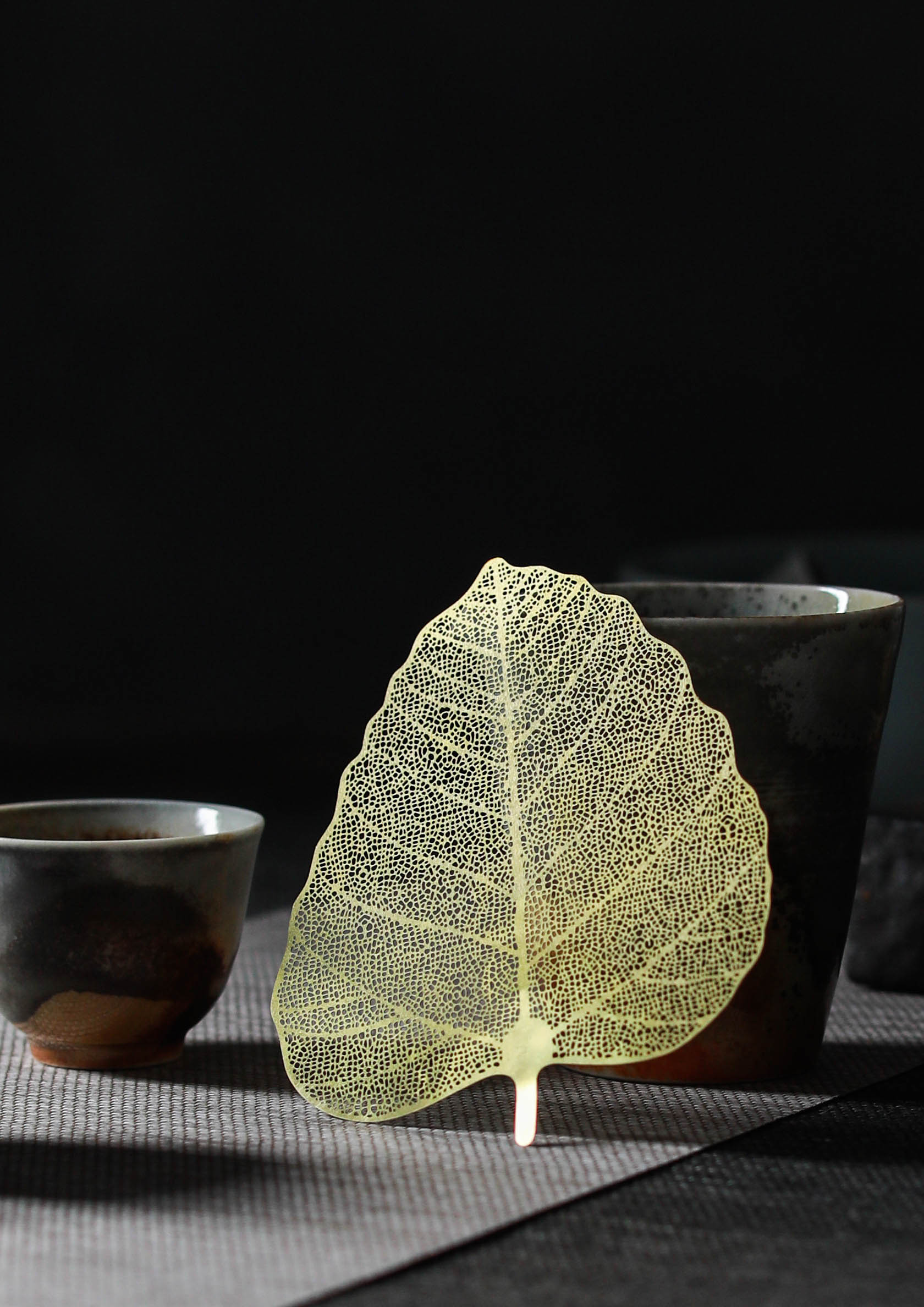 独清创意菩提叶子茶滤茶具配件漏网茶漏茶道茶滤