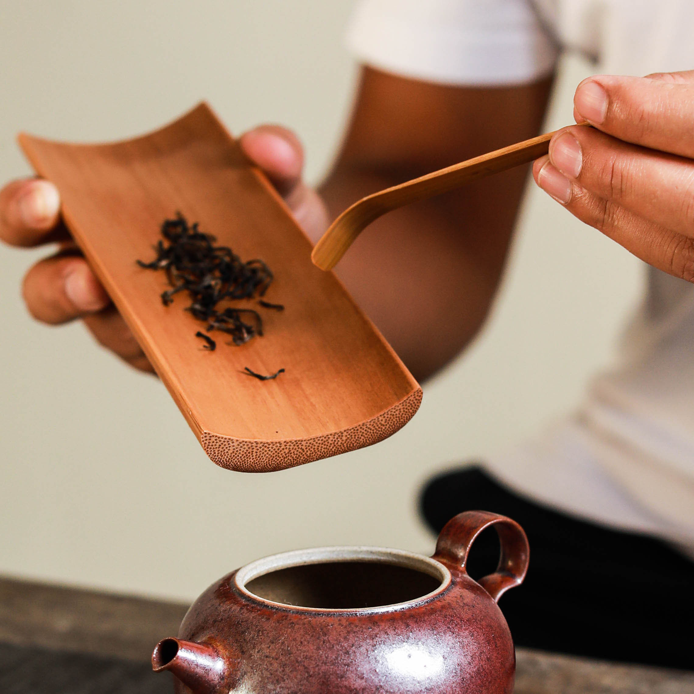 禅意独清竹制三件件套茶道手工木制茶勺针功夫茶道