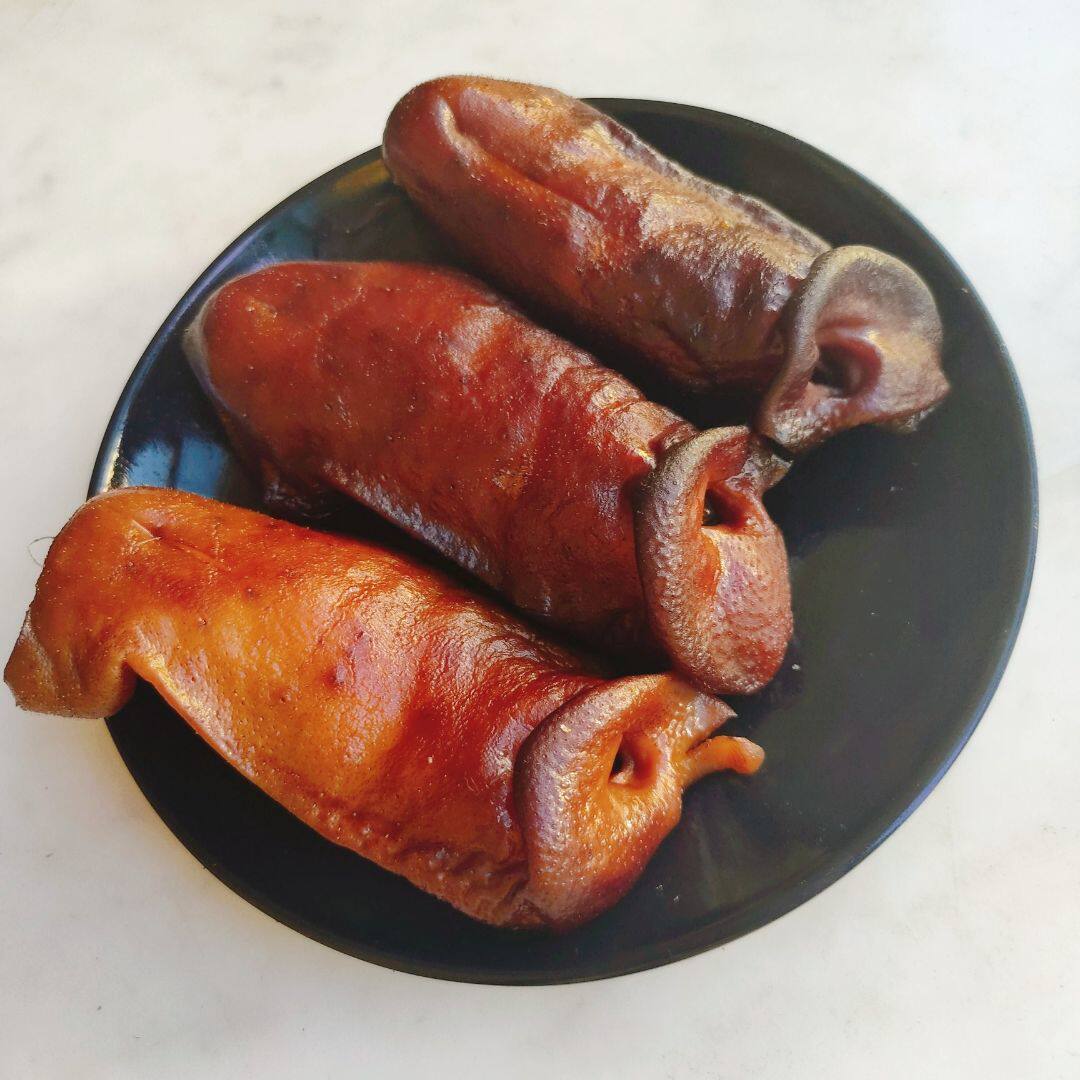 猪鼻鼻子腊猪烟熏湖南特产柴火火味鼻尖特色腌肉