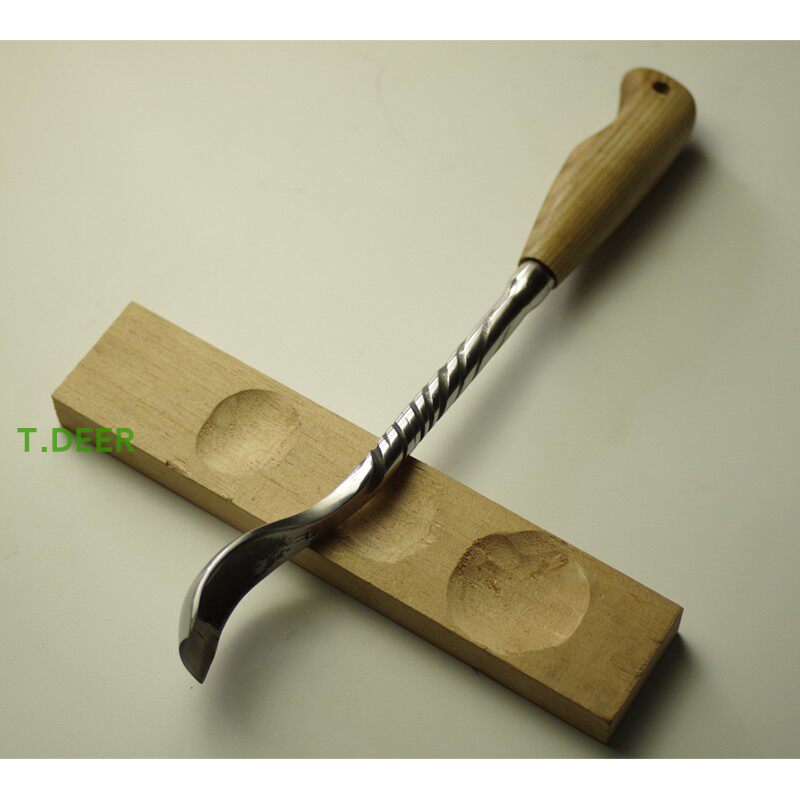 小鹿tdeer木工半圆扁铲钢凿凿子工具圆铲挖盘刀木凿