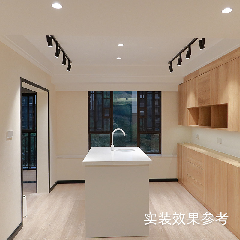 魅光照明 led射灯家用嵌入式窄边框cob筒灯超薄防油污厨房天花灯