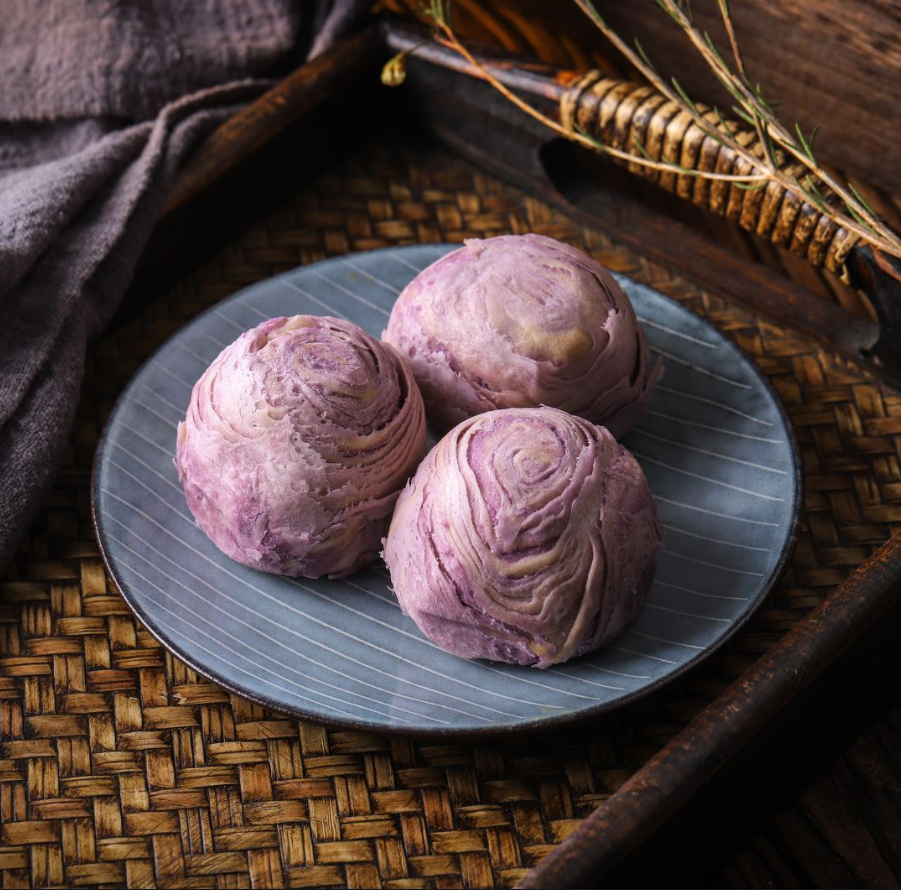 台湾大甲芋头酥传统手工糕点12个趸泰香芋紫芋酥特产年货点心礼盒