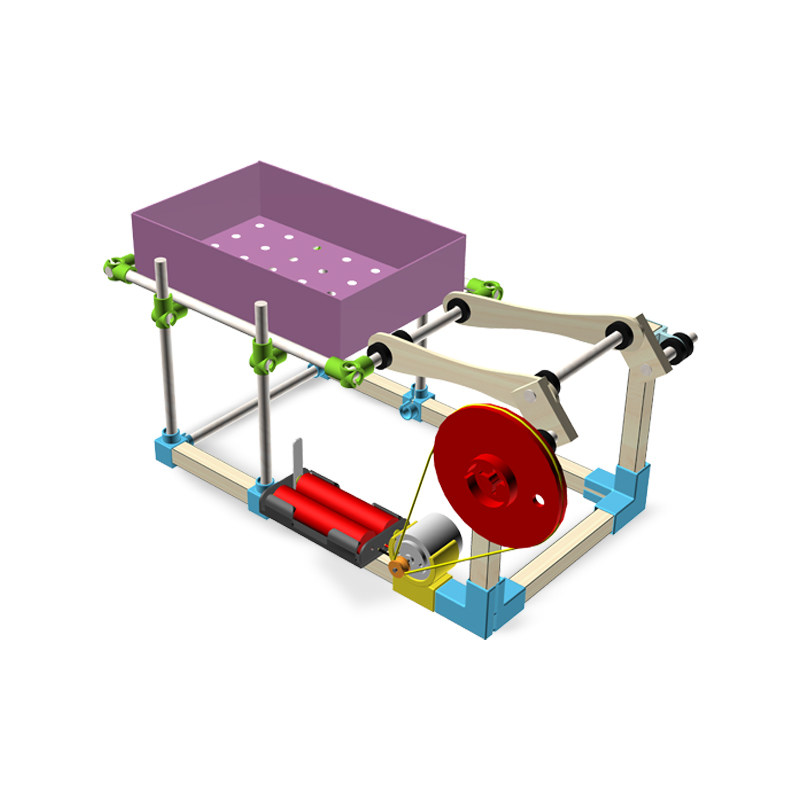 电动筛子diy制作曲柄连杆科学实验模型材料1012岁科学实验