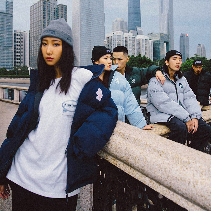 【潮WOO专属】STA X RMD SR秋冬棉袄潮牌棉衣男面包服情侣棉服