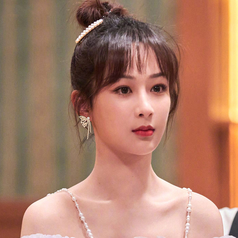 余生请多指教杨紫同款耳环小众设计高级蝴蝶结耳环