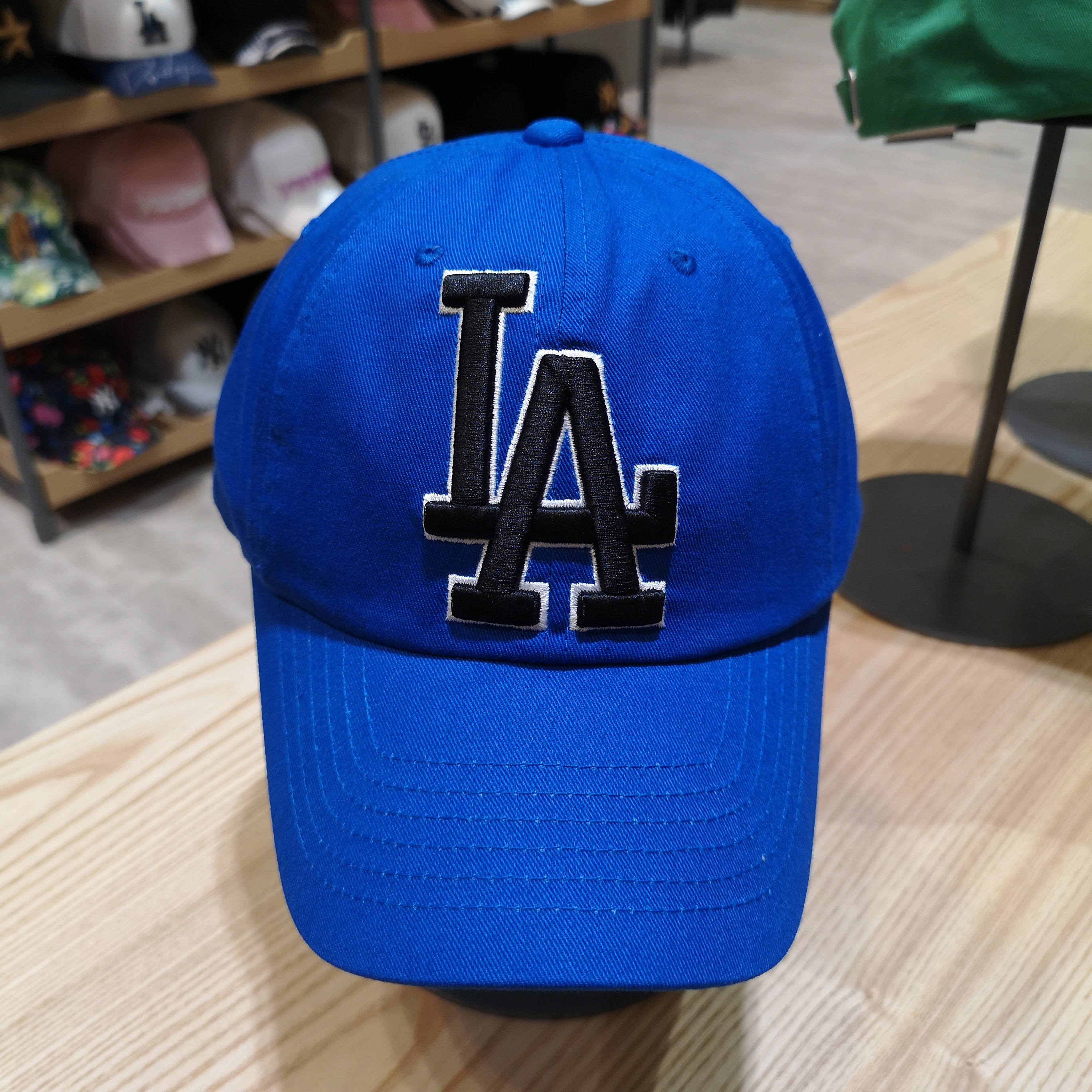 韩国8月新品进宝家mlb棒球帽软顶大标刺绣鸭舌帽帽子