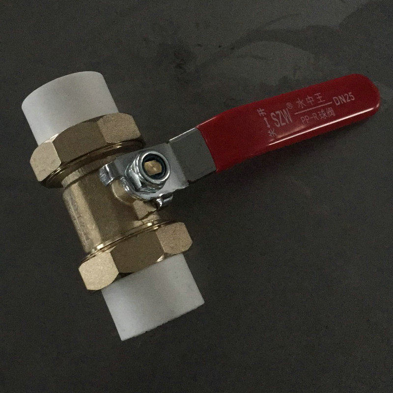 水中王4分20ppr双活接铜球阀6分水管开关全铜球阀