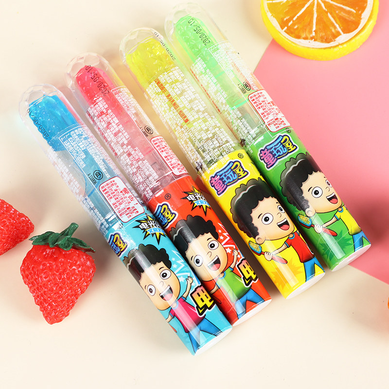 儿童创意糖果零食闪光牙刷糖跳跳糖小朋友节日传统糖果