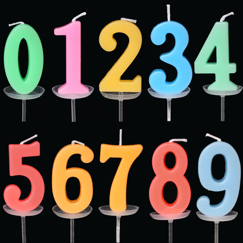 蜡烛金色数字儿童周岁成人生日祝寿结婚周年庆蜡烛