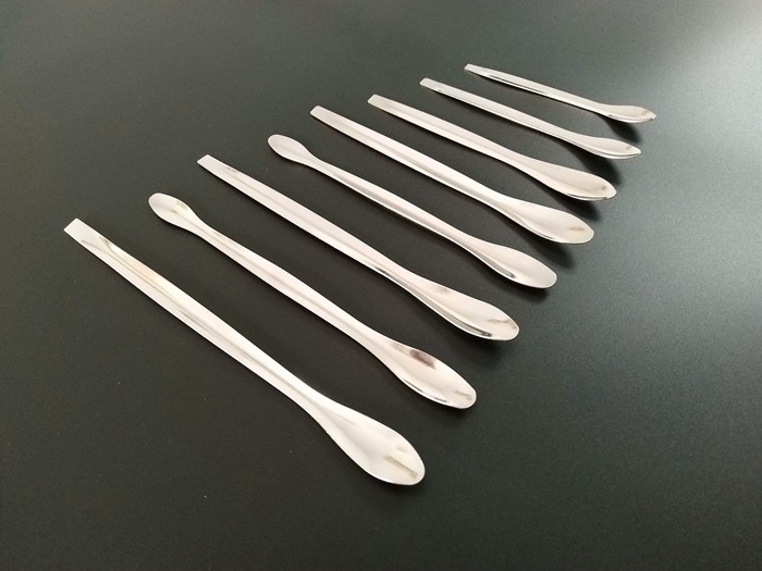 普通款不锈钢称量勺小药勺试剂勺药粉勺单头双头方头药匙实验室