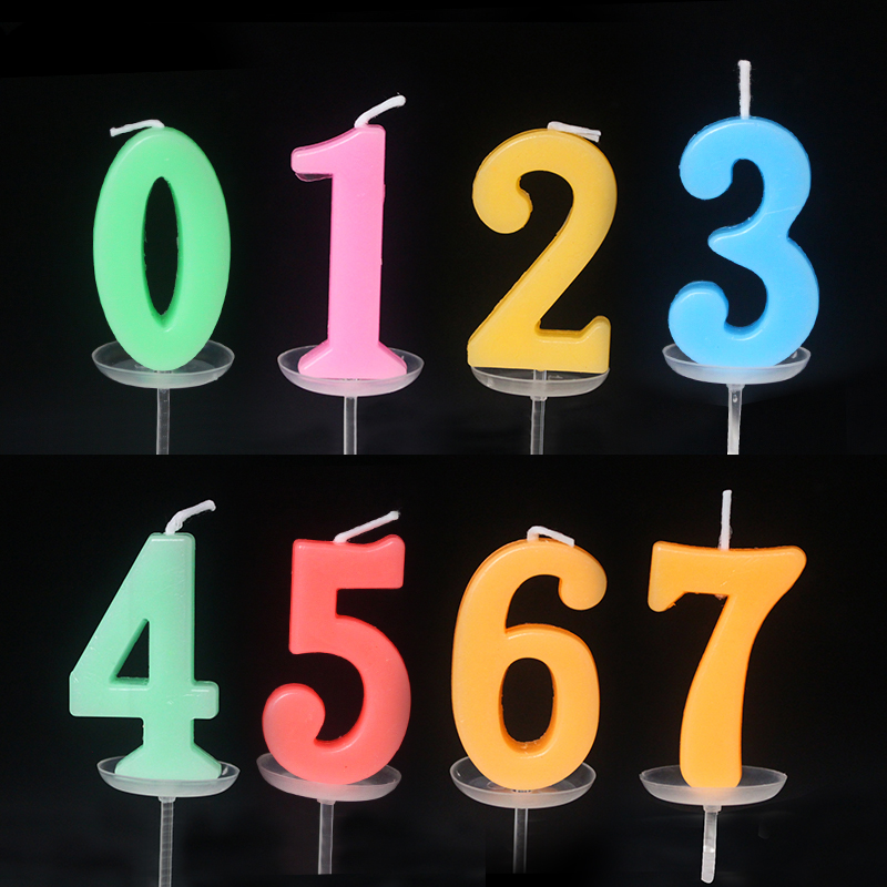 蜡烛生日数字儿童礼物派对用品创意浪漫蛋糕蜡烛