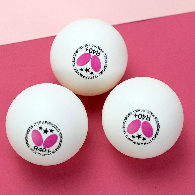 butterfly蝴蝶牌乒乓球三星级新材料r40比赛用球ppq乒乓球