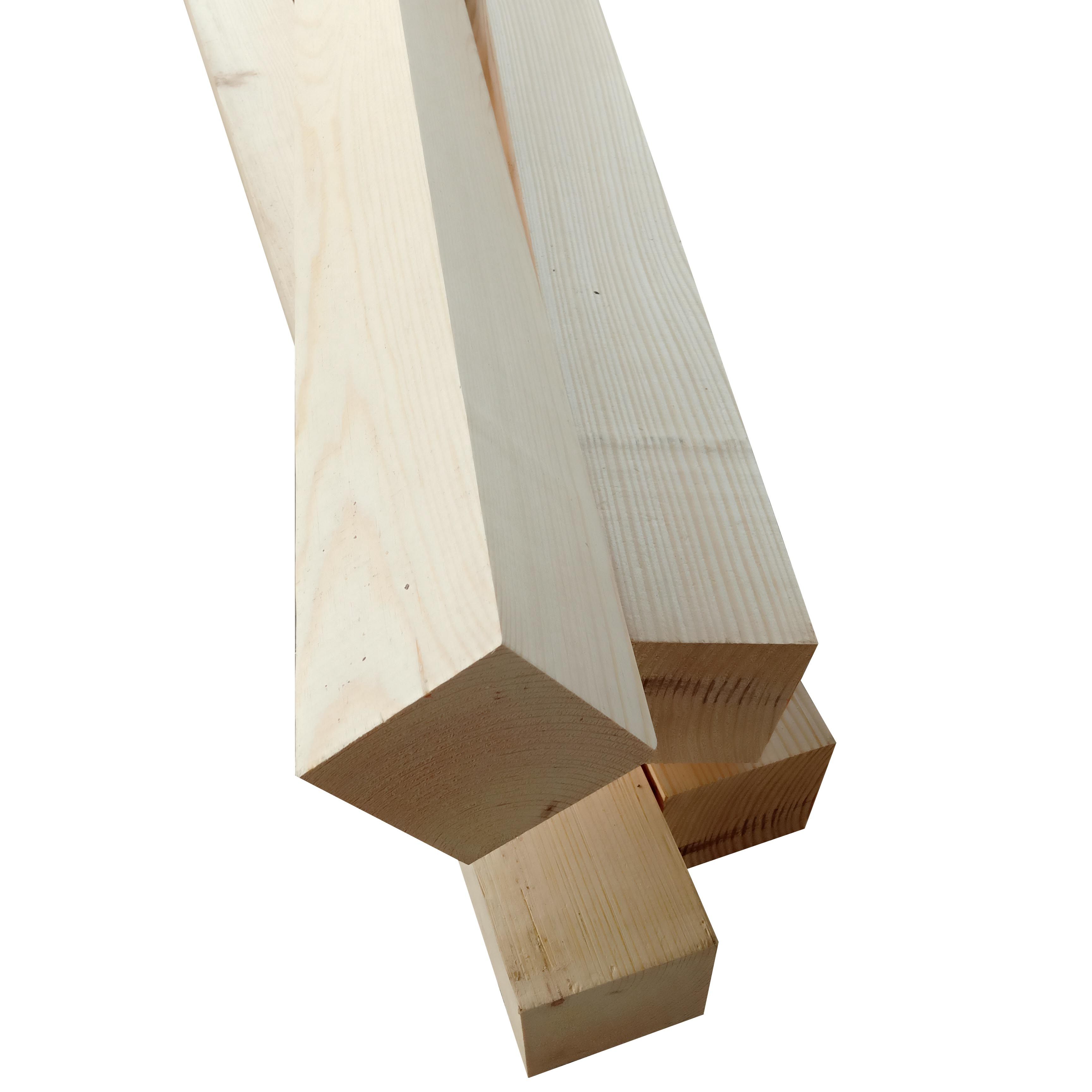 100*100mm樟子松实木木方木条方形立柱原木板材diy建筑