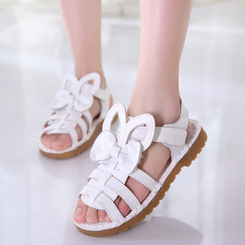 凉鞋鞋子真皮10女孩公主儿童宝宝学生女童夏天凉鞋