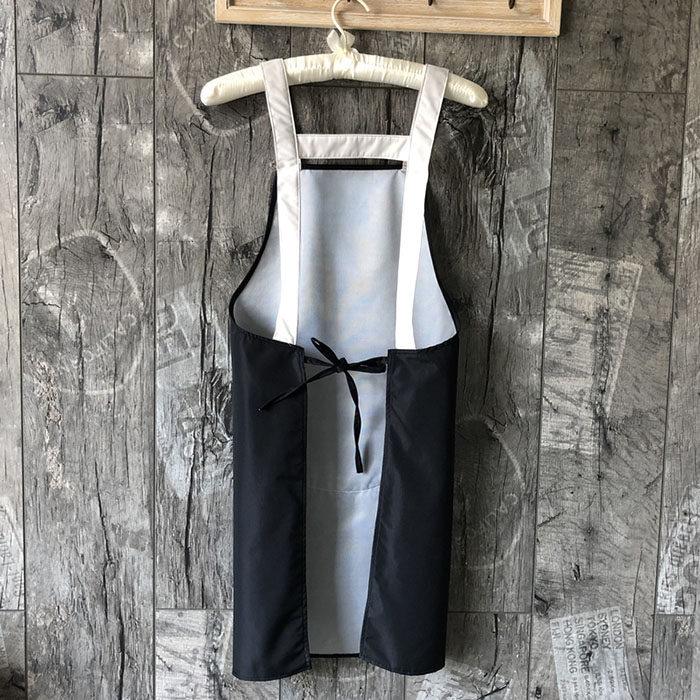 日系全身防水布围裙家用厨房防水防油干活围腰围裙