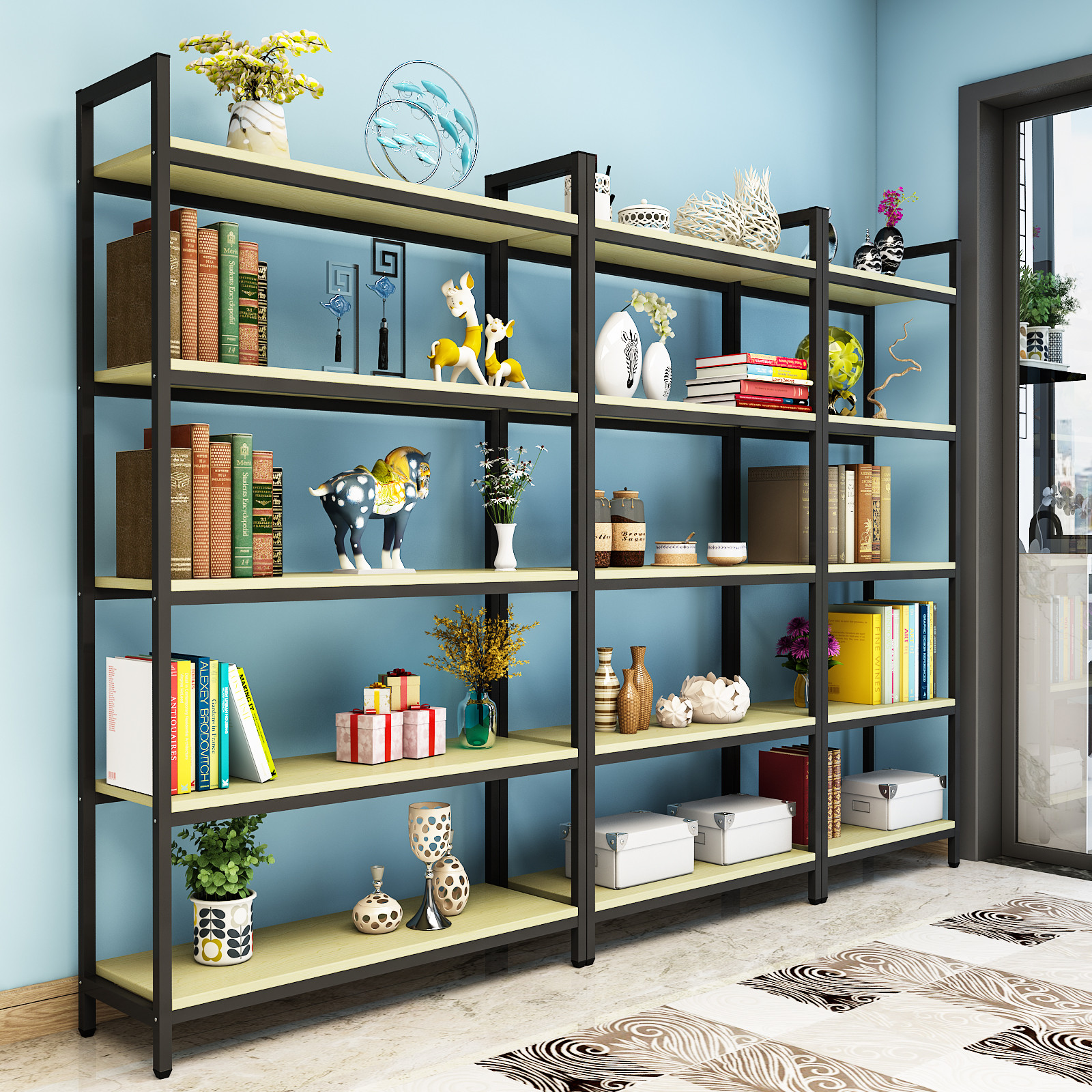 精品展柜货架展示架陈列架展会货架置物架多层组合化妆品架多功能