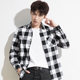 Spring and autumn frosted cotton plaid shirt men's Korean version warm long sleeve Plush Shirt Youth Men's fashion casual top Spring and autumn frosted cotton plaid shirt men's Korean version warm long sleeve Plush Shirt Youth Men's fashion casual top