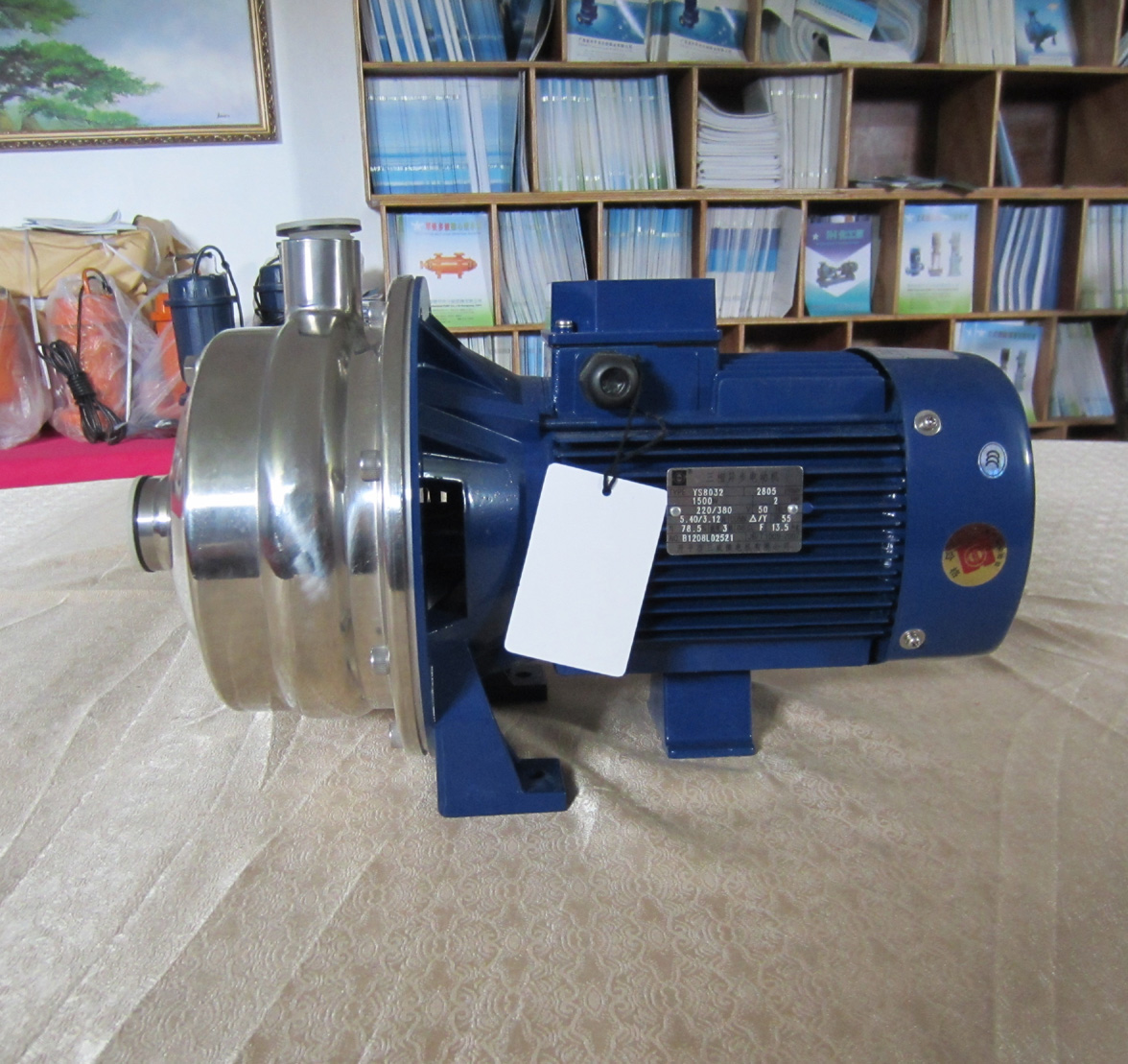 粤华华牌wb2系列双级不锈钢离心泵净水设备水泵水泵