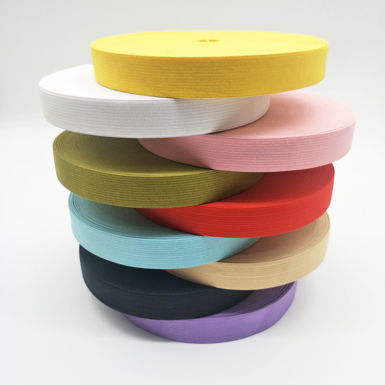 优质彩色松紧带加厚橡皮筋薄软儿童家用松紧带