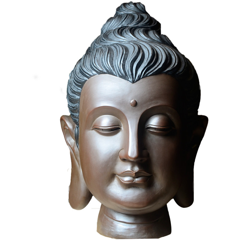 自有名堂阿弥陀佛头像玄关泰国佛像家居饰品摆件