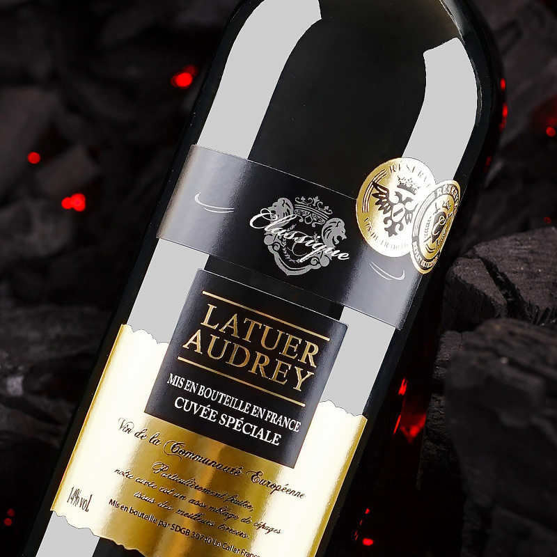 拉图奥黛丽法国原瓶原装进口红葡萄酒红酒单支装干红正品葡萄酒