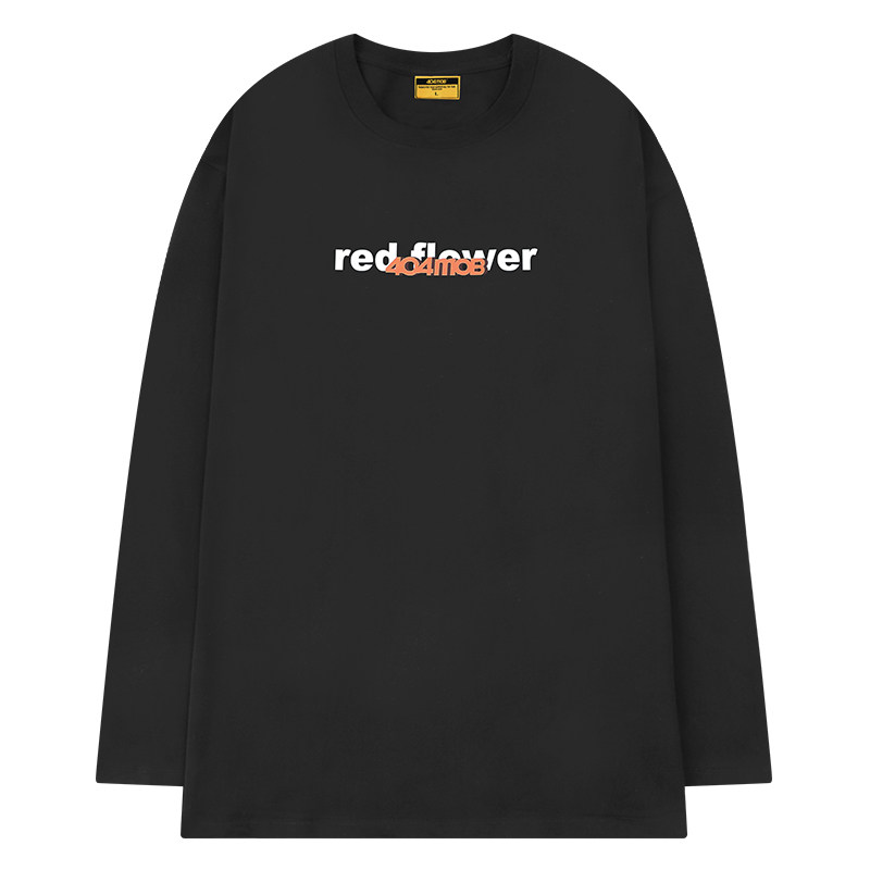 404mob官方vintage国潮长袖恤男春秋秋季宽松纯棉t恤