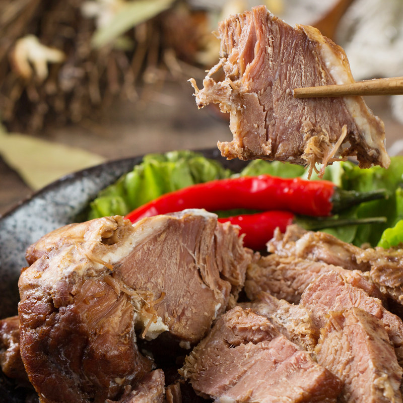 月盛五香牛肉200g老字号卤味熟食即食真空袋装羊肉类