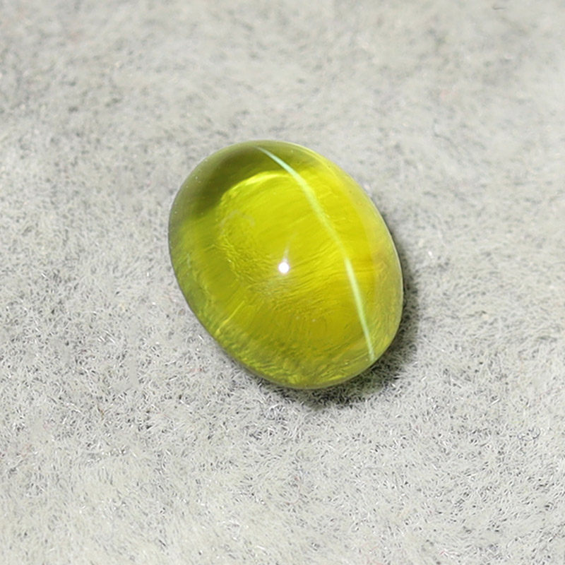 斯里兰卡天然绿宝石猫眼裸石ct支持定制珠宝奇石