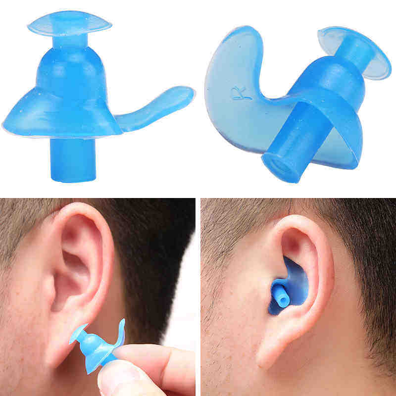 游泳耳塞防水专业中耳硅胶鼻夹套装炎防噪音成人男女儿童游泳耳塞