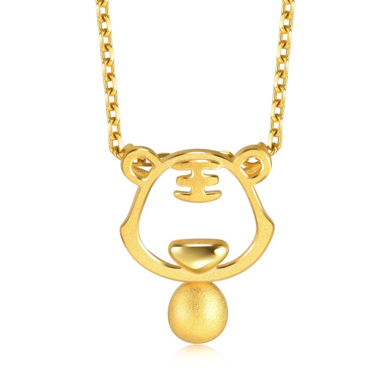 周生生黄金足金镂空十二生肖吊坠金首饰首饰91906p计价颈饰
