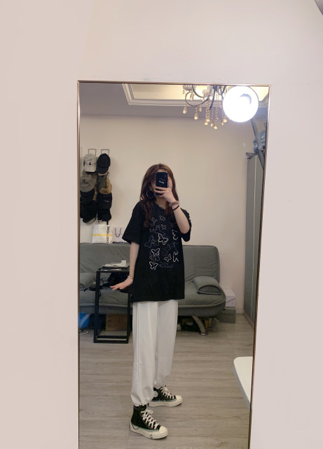 Tide brand Kldinor tooling draw rope foundation white casual beam trousers loose thin men's goddess pants retro Tide brand Kldinor tooling draw rope foundation white casual beam trousers loose thin men's goddess pants retro