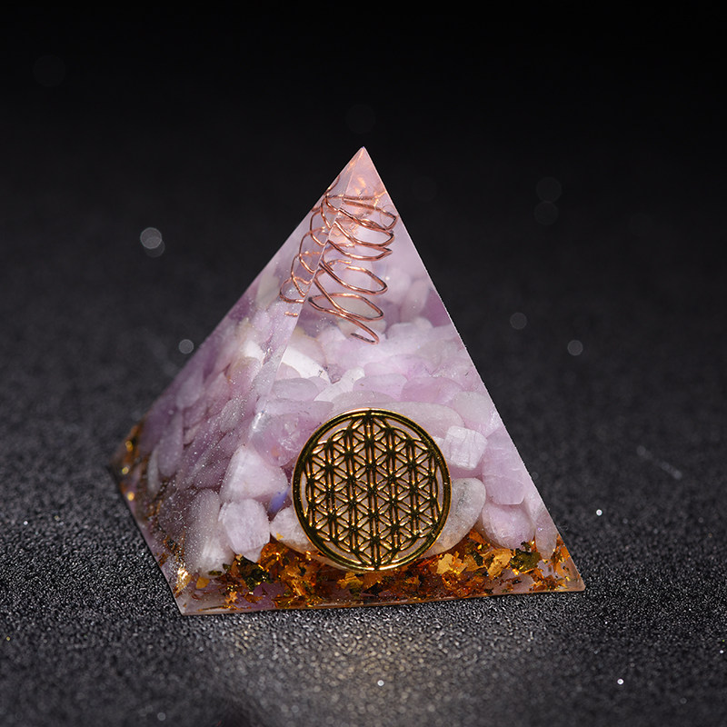 招财财富防辐射奥根能量塔摆件金字塔水晶放大发生器摆件