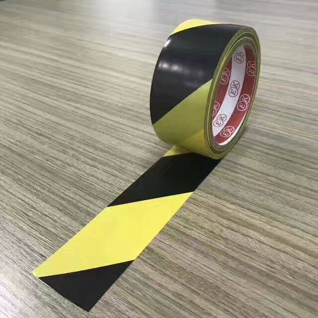 胶带pvc警戒贴黄地板划线斑马线隔离标线彩色警示胶带