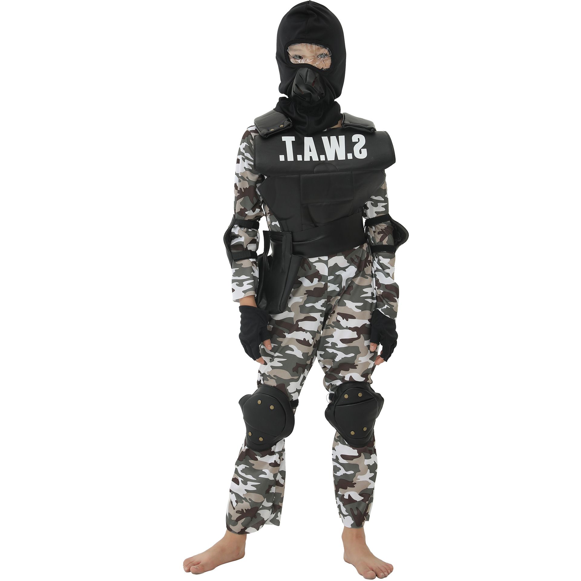 61儿童万圣节童装美国大兵特种维和部队反恐cos服装小