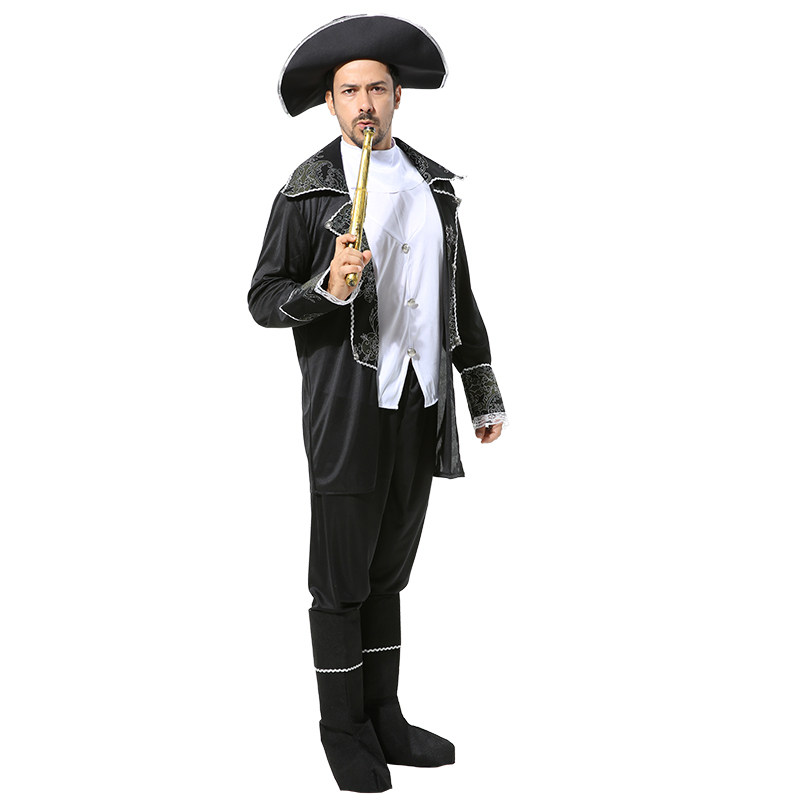 服装万圣节成人化妆舞会加勒比海盗船长表演海盗cos服饰