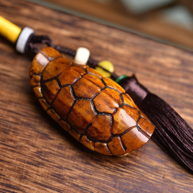 天然老料骆驼雕刻富甲天下手把富甲一方龟壳吊坠摆件