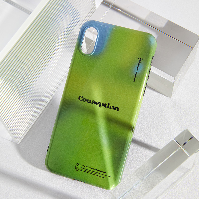conception原创艺术生绿色小众手机壳适用于苹果11iphone12保护壳