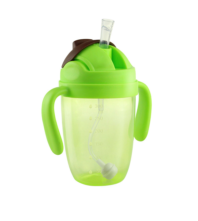 索仁儿童水杯防摔幼儿园宝宝防漏防呛吸管重力水杯