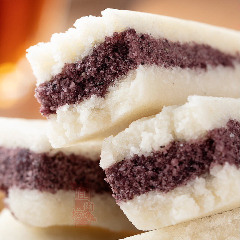 海盐黑米芡实无添加蔗糖传统老式特产米糕软糯传统中式糕点