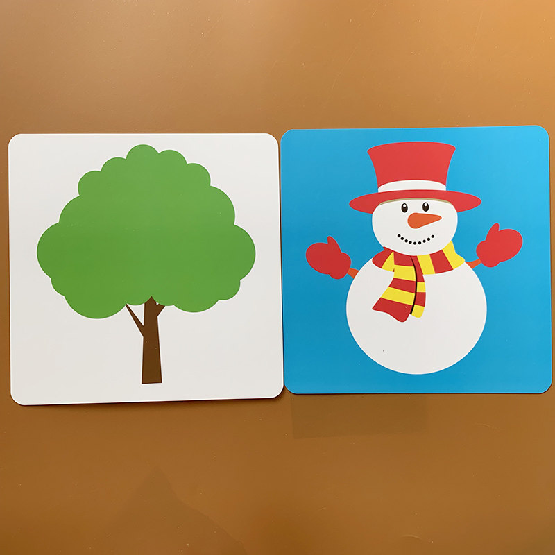 卡片宝宝激发视力专注益智玩具图案彩色闪卡早教启蒙认知书