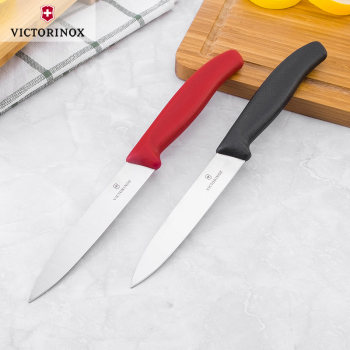 Victorinox Swiss Army Knife Kitchen Knife Fruit Knife 6.7701 ສີແດງ 6.7703 Black Flat Blade Fruit Peeling Knife