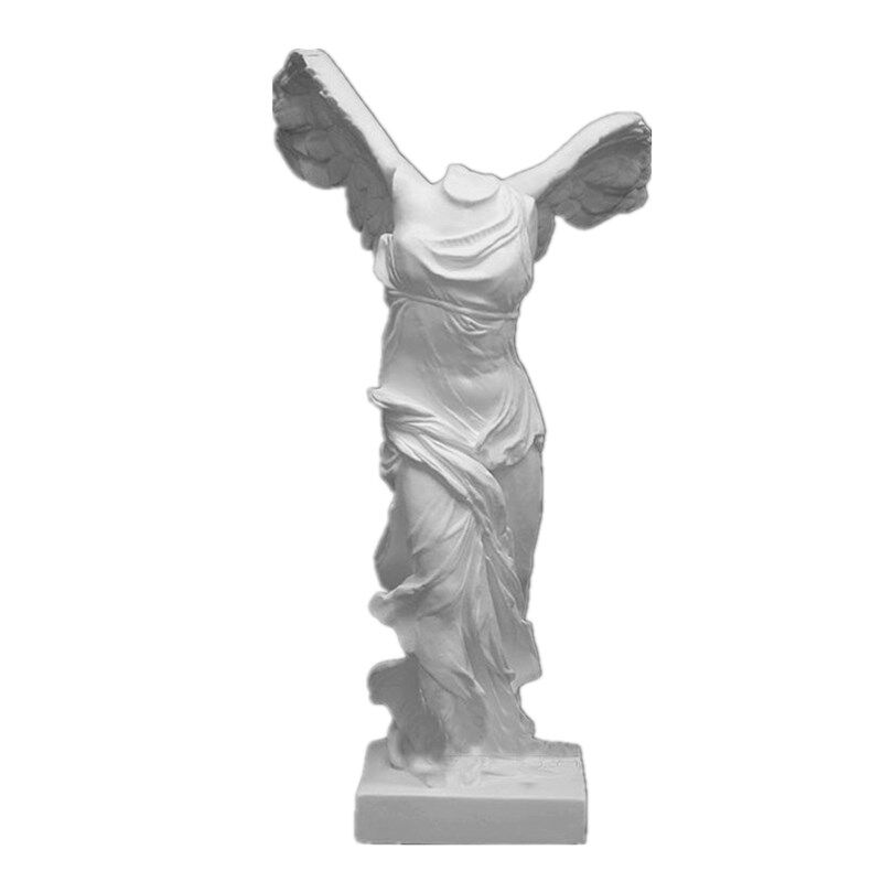 石膏胜利女神雕像雕塑装饰摆件美术教具素描模型石膏像