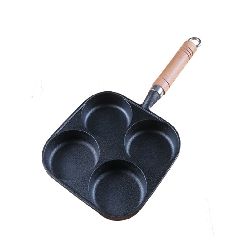 铸铁鸡蛋汉堡模具家用煎蛋神器加深蛋堡锅不粘煎锅
