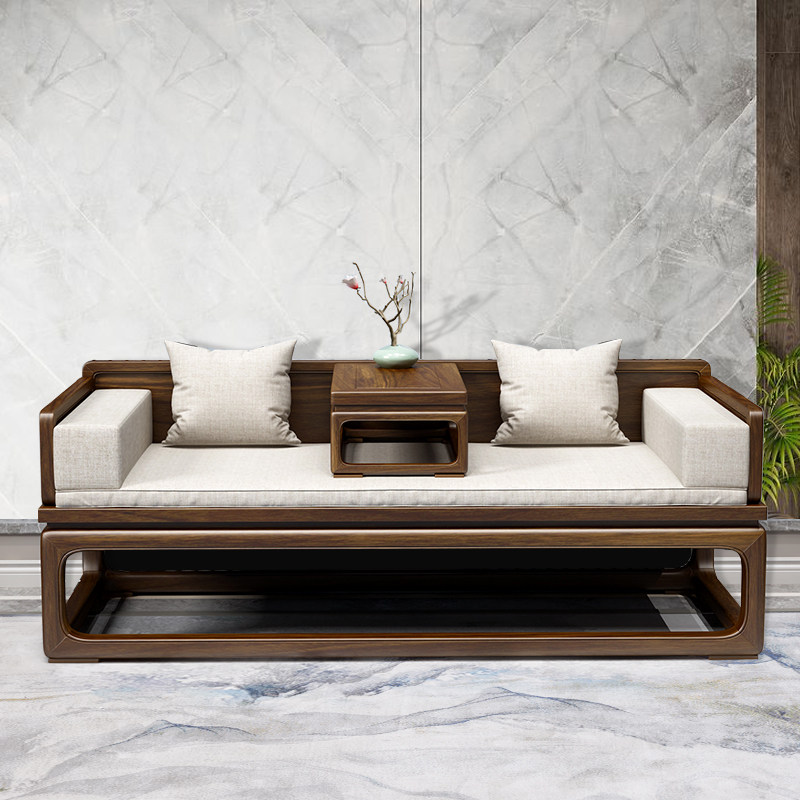 罗汉禅意户型小户床榻沙发现代中式新中式客厅家具罗汉床