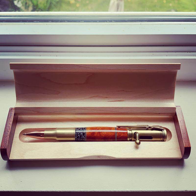 收藏弹笔笔枪笔拉杆名木珍贵荒野的呼唤手工匠复古呼唤中性笔