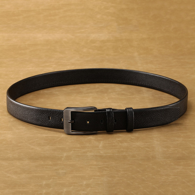 男士皮带真皮针扣商务头层牛皮青年西裤裤腰带腰带
