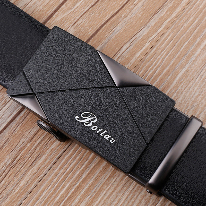 宾度男士皮带真皮自动扣商务青年韩版休闲中年牛皮裤腰带简约潮流