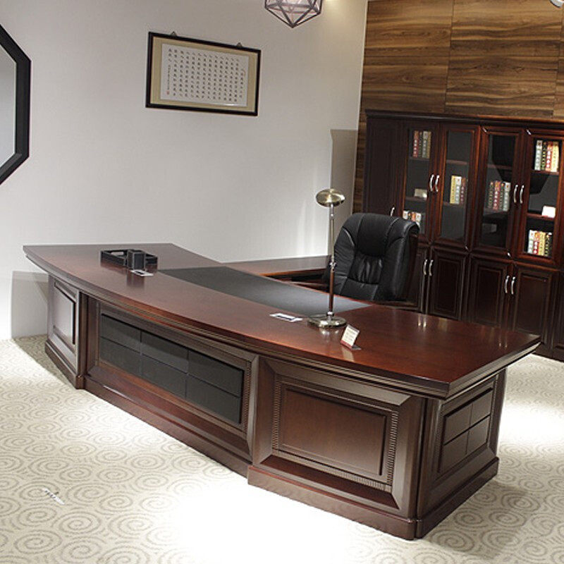 家具新款组装上海总经理总裁桌台老板办公办公桌大班台