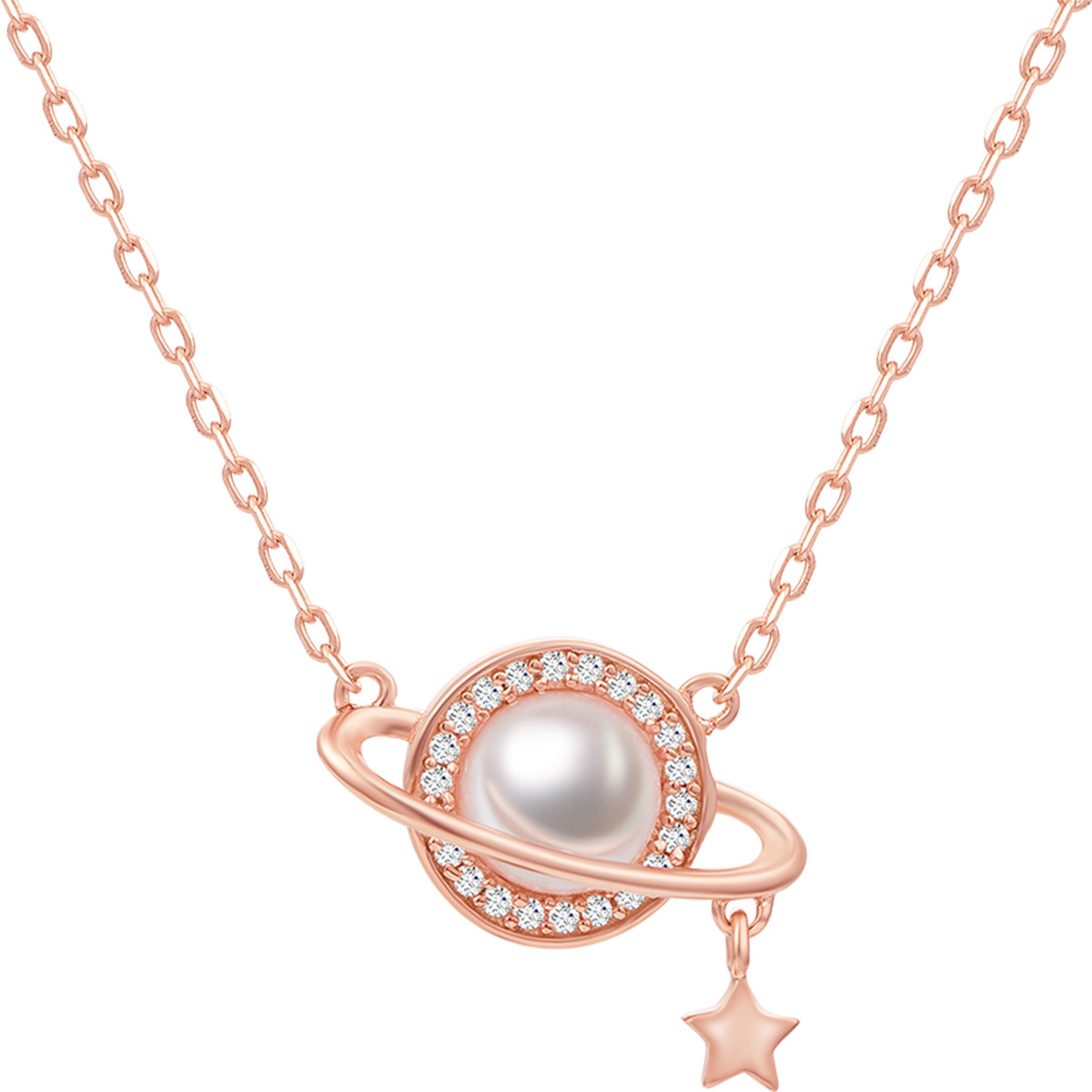 贩卖快乐工作室s925纯银梦幻珍珠星球球星ins项链