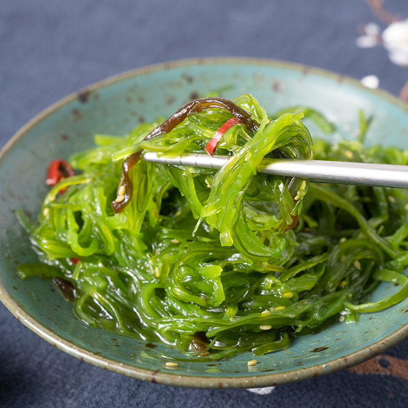 海带丝裙带菜梗丝海白菜海藻沙拉丝海草寿司调味梗丝开袋即食500g